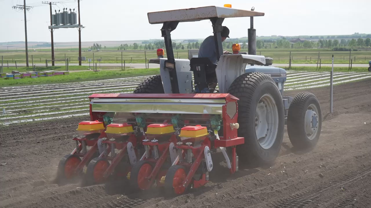 Load video: Watch as Chris tests out our new seeder on our Alberta farm, located just outside of Airdrie!